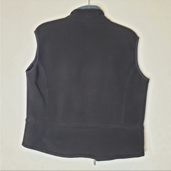 North Face Fleece Zip Up Vest Retro style Collar Trim/Accent Women's Large - Picture 12 of 14